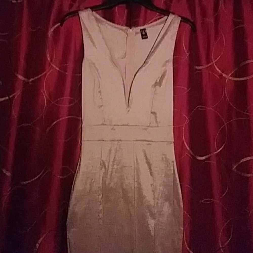 Champaign long formal dress